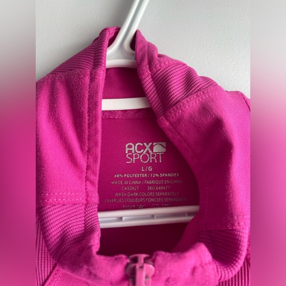 Women's Athletic Jacket in Vibrant Pink - Picture 2 of 4